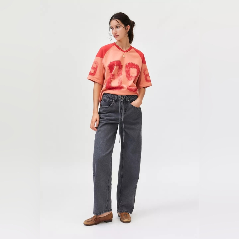 Drawstring Baggy Jeans Wide Leg BDG